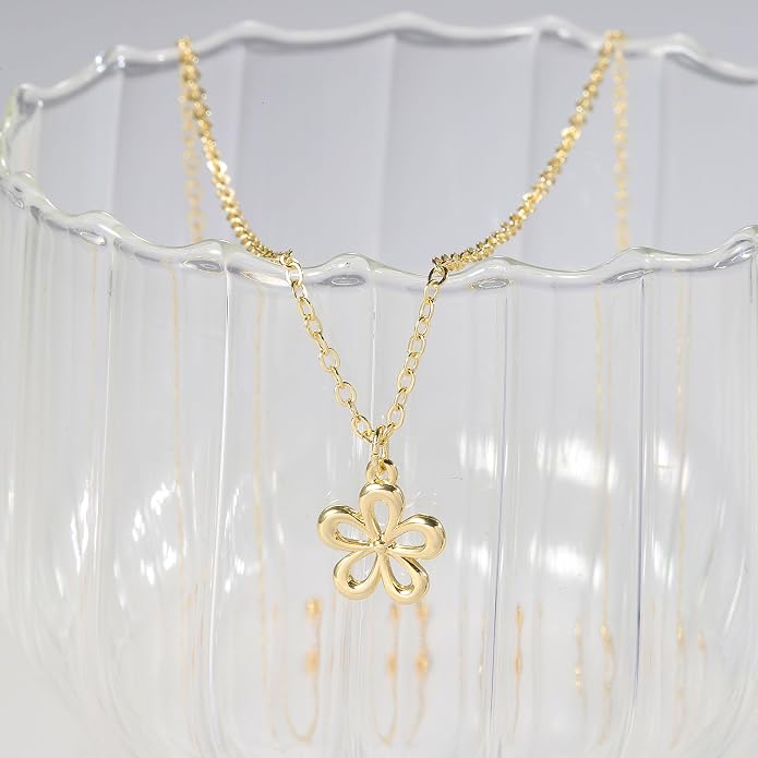Gold Necklace for Women, Dainty Charm Pendant Necklace Jewelry Gift | 14K Gold Plated, Cute, Delicate, Adults, Non Tarnish, Hypoallergenic, Accessories - Image 5