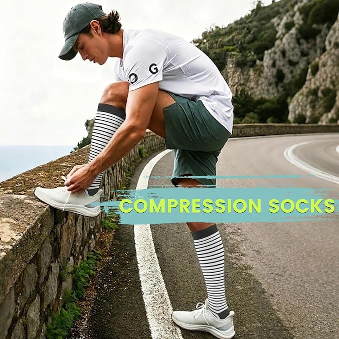Copper Compression Socks 15-20 mmHg for Men & Women 8 Pairs – Circulation Support for Nurses, Travel, Running, Hiking, Soccer - Image 3