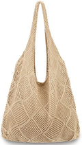 hatisan Crochet Bag for Women, Handmade Knit Beach Tote Bag Summer by Hatisan