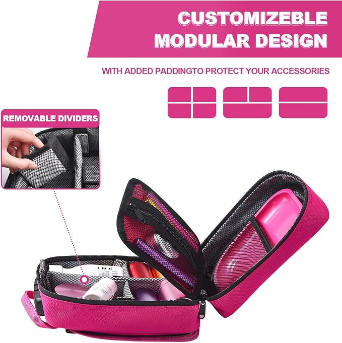 Storage Bag with Combination Lock, Small Travel Medicine Lock Box, Carbon Lined Tactical EDC Molle Bag Pouch, Money Cosmetic Organizer, Gifts for Women - Image 5