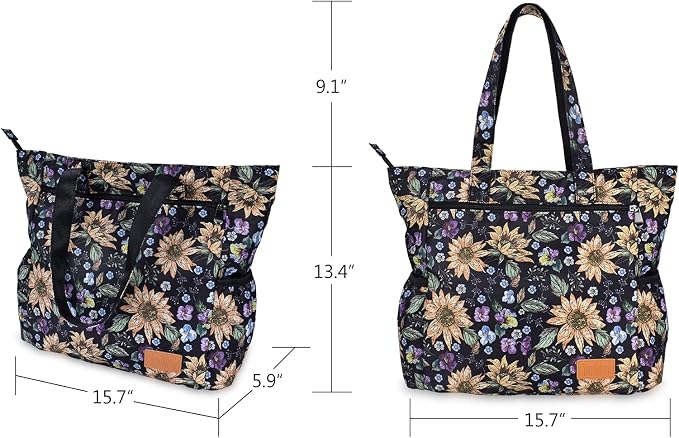 CLOUDMUSIC Shoulder Tote Bag For Nurses Teachers Work Gym Travel Beach Women With Large Capacity Waterproof - Image 8