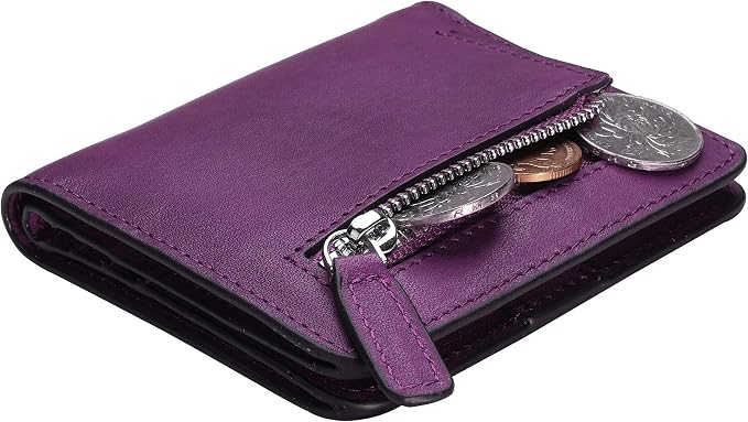 Small Leather Wallet for Women, Ladies Credit Card Holder RFID Blocking Women's Mini Bifold Pocket Purse - Image 6