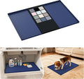 URMONA Waterproof Silicone Under Sink Mat 28'' x 22'' Shelf Liner for Kitchen and Bathroom, Cabinet and Counter Protector, Storage and Organizers, Litter Mat, Pet Cat Puppy Essentials(Navy) by URMONA