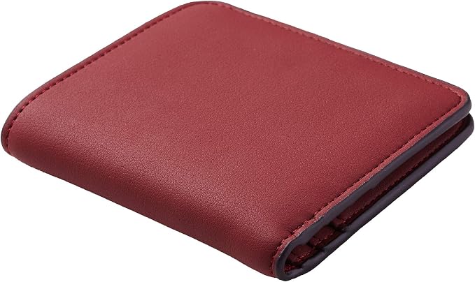 Toughergun Women’s Small Slim Leather Wallet with RFID Protection, Compact Bifold Mini Purse with Clear ID Window - Image 3
