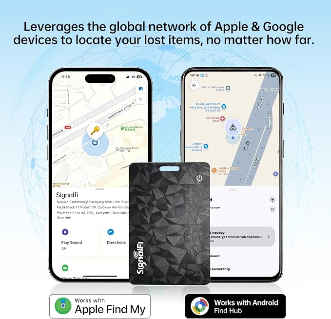 Wallet Tracker Card for iOS & Android,Ultra-Thin IP68 Waterproof | Long Battery Life,orks with Apple Find My & Google Find Hub,Wireless Charging,Perfect for Wallets, Passports, Bags & Pets - Image 4