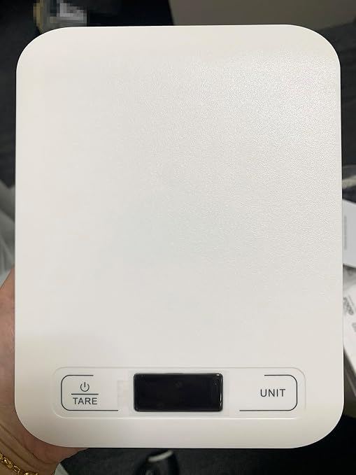 Digital Shipping Scale,Stainless Steel Panel, Accurate Portable Postal Scale for Packages, Small Business,Kitchen, Food, Handmade, Liquids, and Boutique (White Battery(5kg/1g)) - Image 2