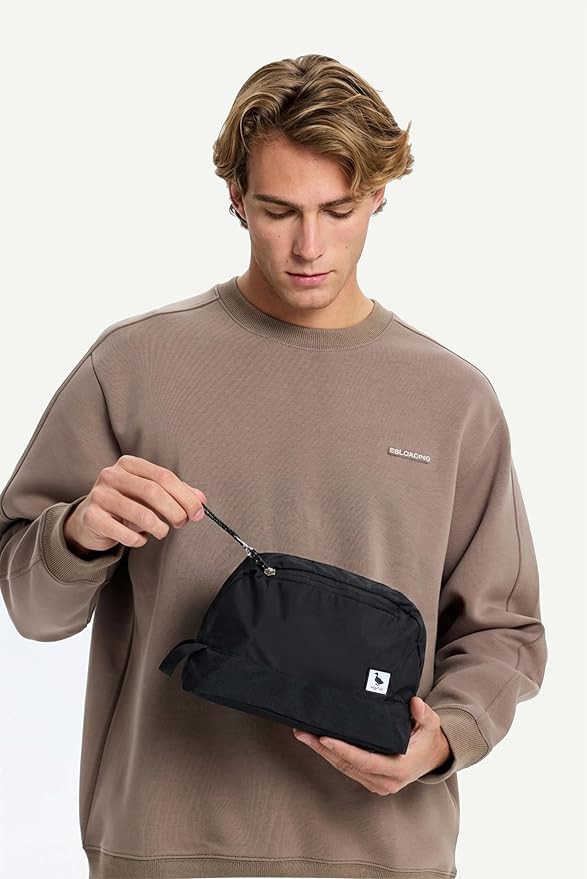 Travel Toiletry Bag 5L, Compact Travel Organizer with Waterproof TPU Wet/Dry Compartment - Image 3
