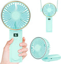 Peiyuu Portable Fan, 4000mAh USB Rechargeable, 180° Foldable Mini Desk Fan with 6 Wind Speed, LCD Digital Display, Lanyard as Neck Fan, Ultra Quiet by Peiyuu