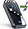 YILANS Portable Charger 50000mAh, 22.5W Power Bank with Built-in 4 Cables | Charges 6 Devices, Fast Charging Travel Essential, External Battery Phone Pack for iPhone 17-12, for Samsung/Android/iPad by YILANS