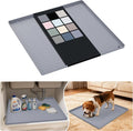 URMONA Waterproof Silicone Under Sink Mat 22'' x 22'' Shelf Liner for Kitchen and Bathroom, Cabinet and Counter Protector, Storage and Organizers, Litter Mat, Pet Cat Puppy Essentials(Light Grey) by URMONA
