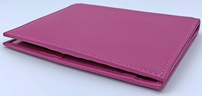 Hot Pink RFID Genuine Leather Passport Wallet - Image 8