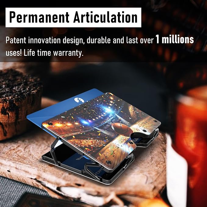 Lenvoten Upgraded Hinged Minimalist Wallet for Men, RFID Blocking Wallet | Slim Metal Aluminum, Credit Card Holder, Money Clip Holds 20 Cards, Premium Scratch-Resistant Finish, Ideal Gift for Men - Image 8