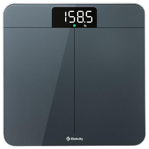 Etekcity Digital Bathroom Scale for Body Weight, Most Accurate to 0.05lb | 400 lbs Capacity, Bright LED Display with Large Clear Numbers, Upgraded Safe Quality for Elderly Home Use by Etekcity