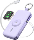 RORRY CharmGo Portable Charger 3 in 1 iPhone Power Bank for Apple 12000mAh | Built-in Retractable Cable Fast Charging Travel Keychain Battery Pack for Apple Watch /iPhone Air/17/16/15/14/13/12 by RORRY