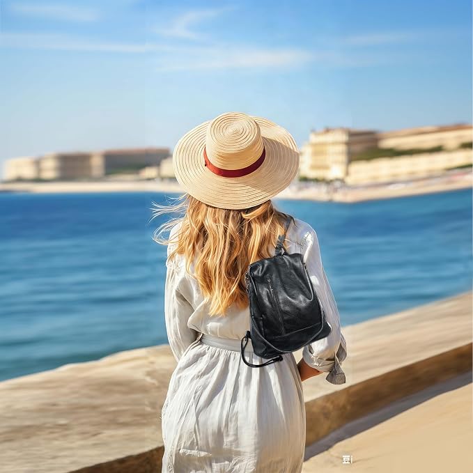 Small Women Backpack Purse PU Leather Anti-theft Casual Shoulder Bag Fashion Ladies Satchel Bags - Image 5