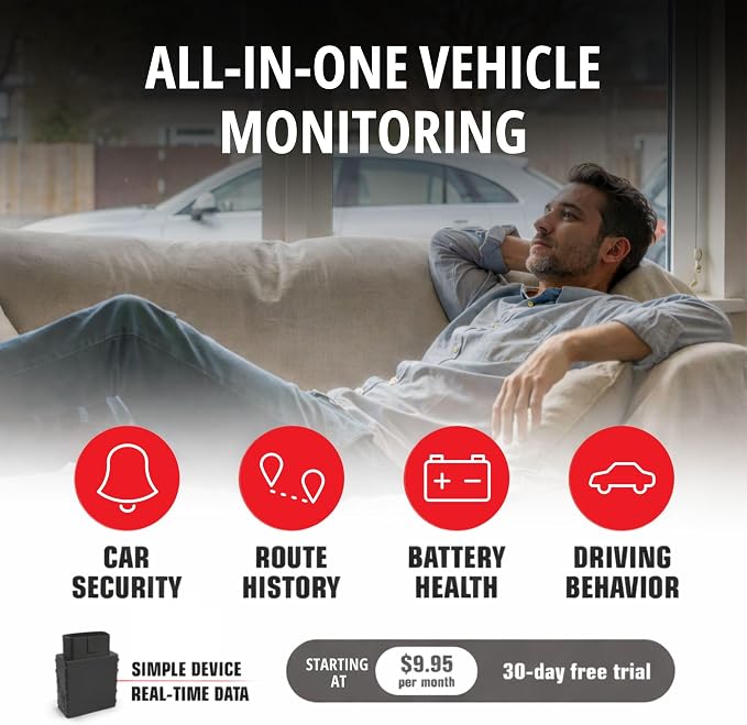 CARLOCK Anti Theft Car Device - Real Time 4G Car Tracker & Car Alarm System. Comes with Device & Phone App. Tracks Your Car in Real Time & Notifies You Immediately of Suspicious Behavior.OBD Plug&Play - Image 5