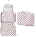 Narwey Small Hanging Travel Toiletry Bag for Women, Travel Bag for Toiletries, Makeup Bag Organizer Cosmetic Bags Make Up Bags for Girls by Narwey
