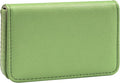 Business Card Holder，PU Leather Business Card Case Color Printing Pattern Card Holder Wallet，Pockets Magnetic Credit Card Holders for Men and Women - Banana Green by AI-DEE