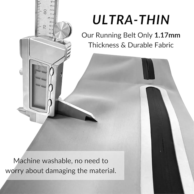 Running Belt for Men Women, Ultra-thin Run Belt with Pockets Secure Adjustable Fanny Pack Marathon Jogging Runners Belt for Phone, Keys & Essentials - Fits 6.9'' Phones (Gray, X-Large) - Image 6