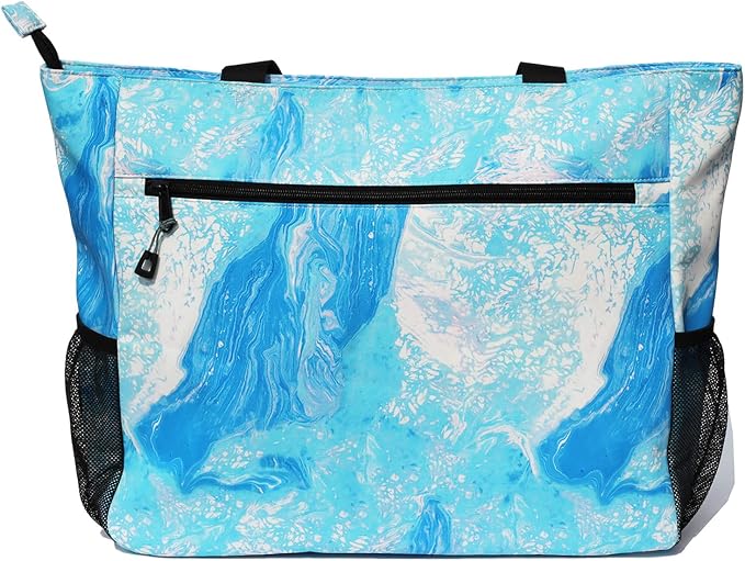 ESVAN LARGE BEACH BAG Water Resistant Lightweight 20 inch Women Oversize Tote Bag for Gym Beach Travel Pool Yoga Nurse - Image 4