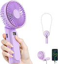 TUNISE Portable Handheld Fan, 4000mAh, 180 Adjustable, 6 Speed Wind, USB Rechargeable Foldable Fan with Real-Time Electricity Display by TUNISE