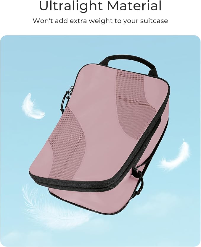 BAGSMART Compression Packing Cubes for Travel | Lightweight suitcase organizers bag set, space-saving double zipper expansion for carry-on luggage & travel organization - Image 6