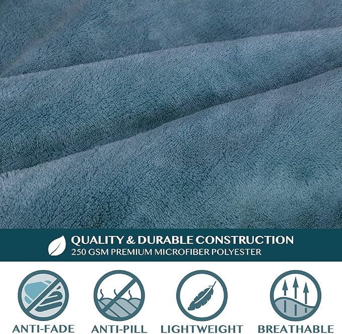 PAVILIA Blanket with Sleeves for Adult Women Men, Soft Warm Wearable Blanket Fleece Wrap Throw, Robe Blanket Gift - Image 7