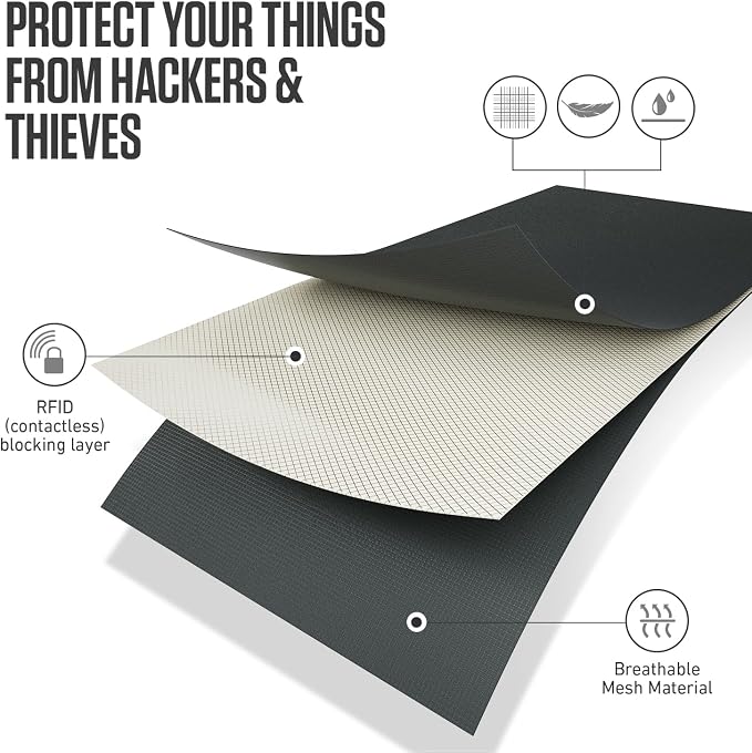 VENTURE 4TH Travel Money Belt, RFID Blocking Passport Holder - Sleek Gray - Image 5