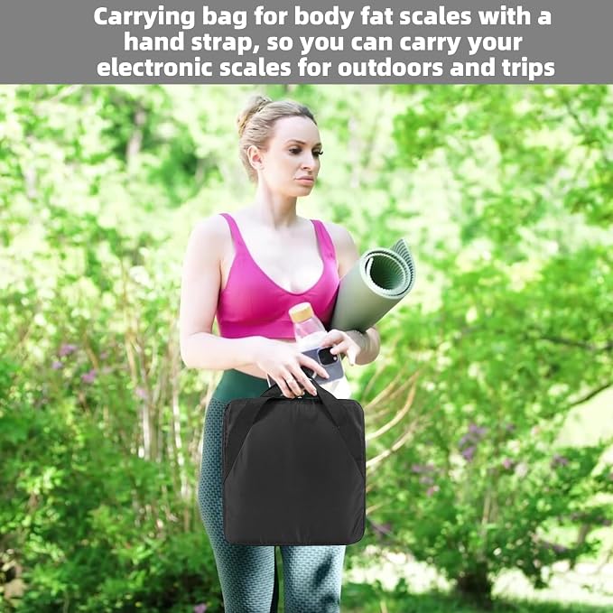 Carrying Bag for Body Composition Monitor Scale, Digital Bathroom Scale Storage Case, 13.5 x 13.5 IN Travel Carrier Case for Most Smart Scale (Bag Only) - Image 7