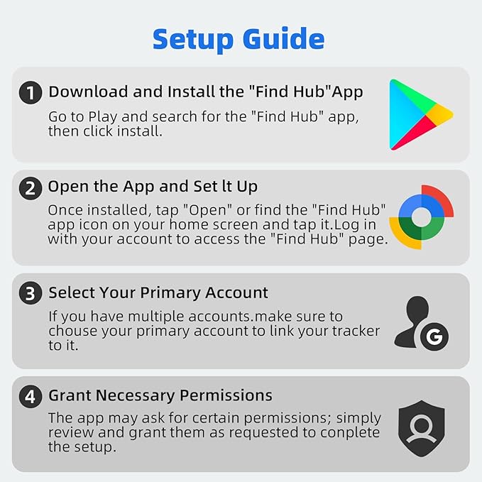 2026 Upgraded Android Tracker Tags, Official Google Certified Smart Bluetooth Tracker, Compatible with Find Hub App(Not for iOS and Huawei), Air Tag for Android, Item Locator Key Finder, Luggage Tag - Image 5