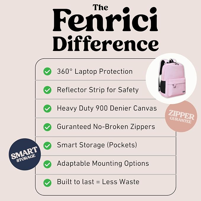 Fenrici Adaptive Backpack for Girls, Boys for All Abilities and Ages; Wheelchair Backpack with Adaptive Design; Perfect for Travel, School, and Everyday Adventure, Cool Pink - Image 6