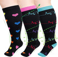 Compression Socks for Women &Men Wide Calf, Plus Size 15-20 mmhg,Knee High,compression stockings by COMPRESSIONSOCKS