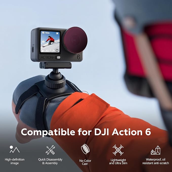 ND/CPL Filter for DJI Osmo Action 6 Accessories,ND8/ND16/ND32/CPL HD/Multi-Layer Coated Optical Lens,Protective Lens - Image 2
