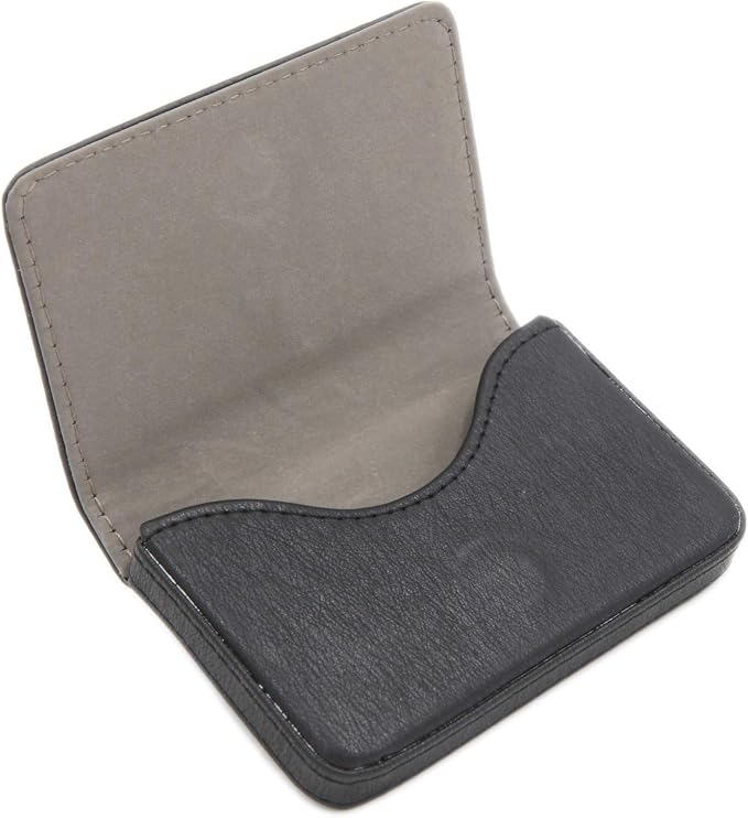 AI-DEE RFID Blocking Wallet - Minimalist Leather Business Credit Card Holder - Black2 - Image 2