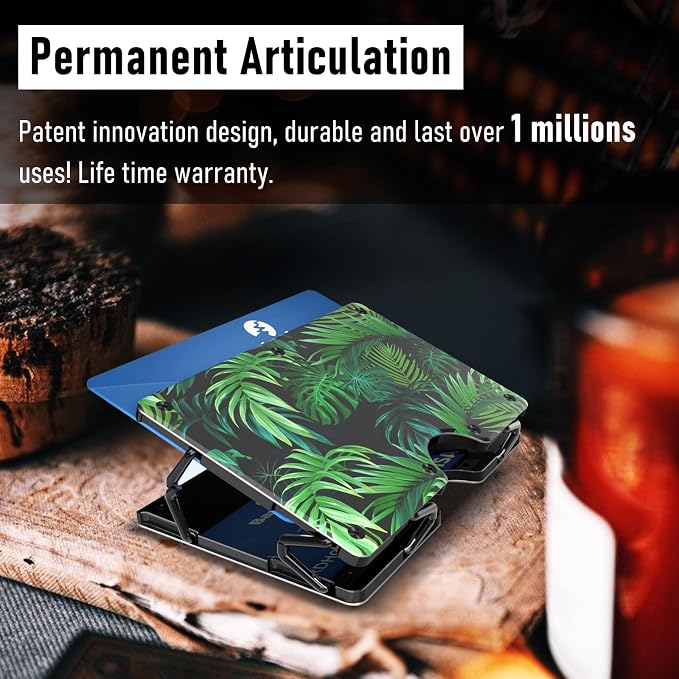 Lenvoten Upgraded Hinged Minimalist Wallet for Men, RFID Blocking Wallet | Slim Metal Aluminum, Credit Card Holder, Money Clip Holds 20 Cards, Premium Scratch-Resistant Finish, Ideal Gift for Men - Image 8
