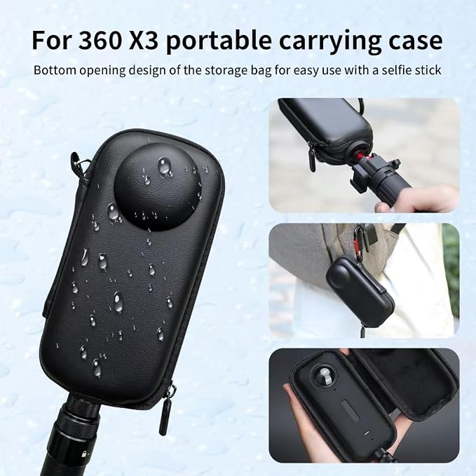 JasonMighty for Insta360 X3 Protective Accessories kit | Camera Case,Silicone Cover,Lens Guards,Screen Tempered Glass ,Provide full camera protection,easy to install - Image 5