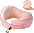 Travel Neck Pillow Airplane Neck Support Ergonomic Design for Traveling | 100% Pure Memory Foam Suitable for Airplanes,Offices and Cars, Cool Light Pink, Standard, C-Shape by KPNEOL