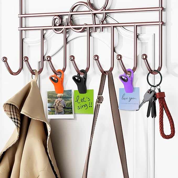 Chip Clips, Bag Clips for Food Storage, 12 Pack Multicolor | Magnetic Chip Bag Clips with Airtight Seal Grip for Food and Snack, Refrigerator, Fridge, Office, Garden, Long-Lasting Use - Image 6