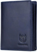 BULLCAPTAIN Large Capacity Genuine Leather Wallet for Men QB-027 | Bifold Wallet,RFID Blocking,Credit Card Holder,15 Card Slots,Special Expandable Design,gift choice by Bullcaptain