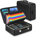 Fireproof Document Box with Combination Lock, Waterproof, Used for Storing Important Files, Certificates, Passport, Portable Travel Safe Hard Case Document Organizer (Black) by Unknown