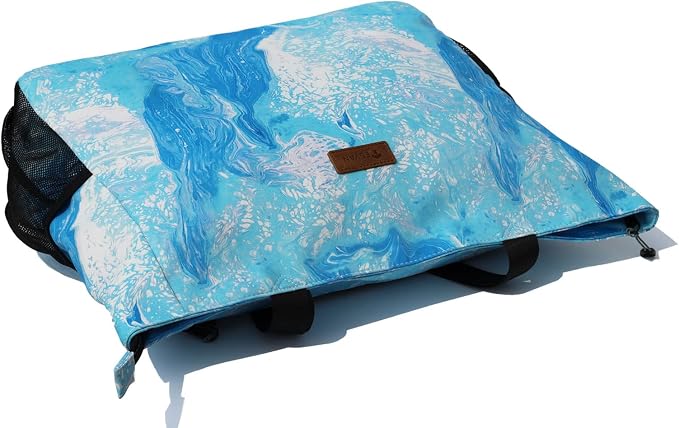 ESVAN LARGE BEACH BAG Water Resistant Lightweight 20 inch Women Oversize Tote Bag for Gym Beach Travel Pool Yoga Nurse - Image 6