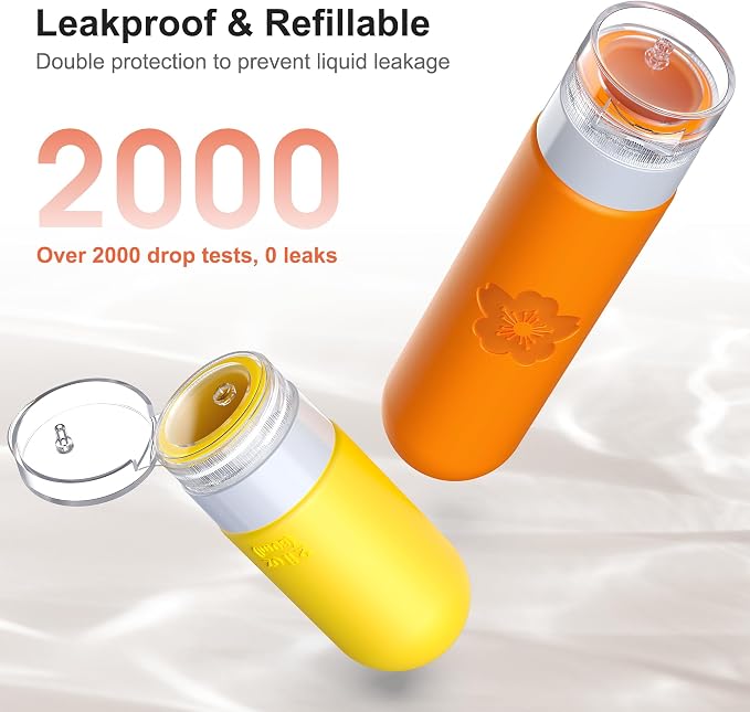 20Pack Travel Bottles for Toiletries, TSA Approved Travel Bottles Silicone Travel Size Containers, Travel Essentials Leak Proof Refillable Liquid, Shampoo and Conditioner Travel Toiletry Bottles - Image 4