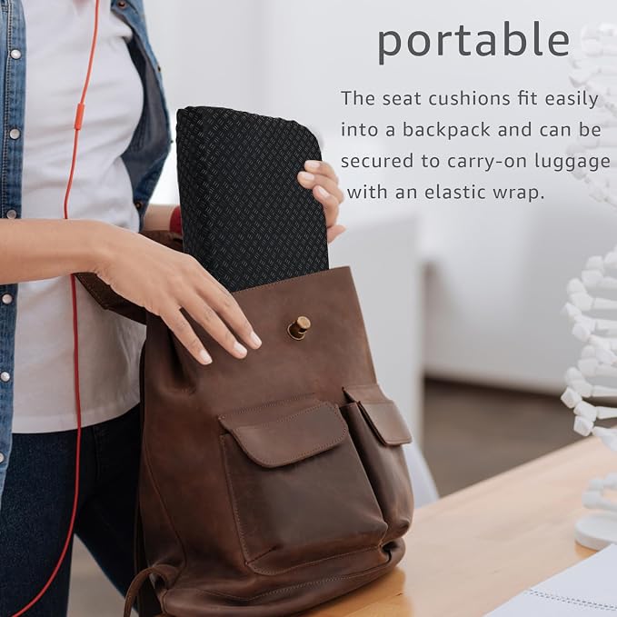 New Upgraded Portable Seat Cushion 15.7" x 11.8" Travel Seat Cushion | Foldable Travel Cushion, for Airplane Seats, Camping, Stadium, Cinema, Garden Benches Seat Cushion - Image 6