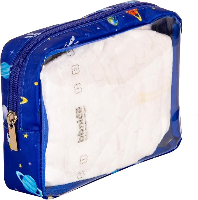 Remobia Hicol TSA Approved 5-Piece Diaper Bag Organizer Pouch Set Clear Waterproof TPU Kids Toiletry Storage Set Travel Packing Clutch Cube Bags for Baby Nursing(Astronaut) - Image 8