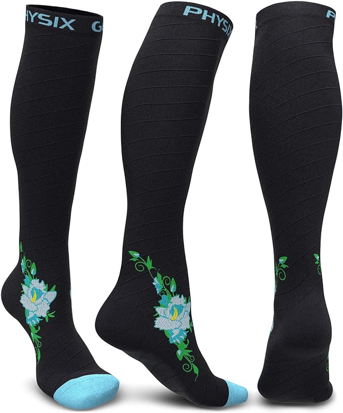 Physix Gear Compression Socks 20-30 mmHg - Men & Women - Running, Nurses, Shin Splints, Flight, Travel by PhysixGearSport