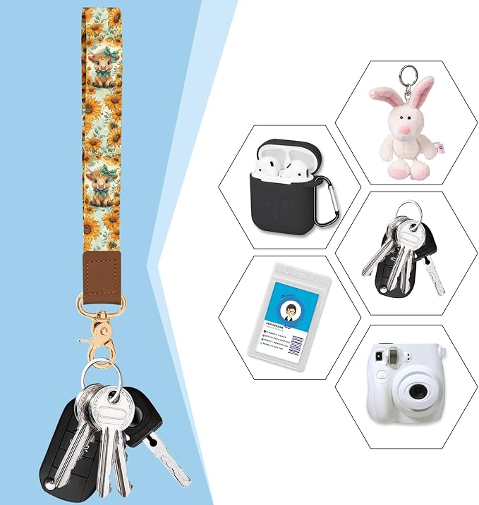 Blusabaca Women Credit Card Holder, Small RFID Wallet with Wristlet Strap | Removable Keychain, Case with Zipper, Vegan PU Leather, Cash Coin Pocket, Business Accordion Purse, Ladies Female Gift - Image 4