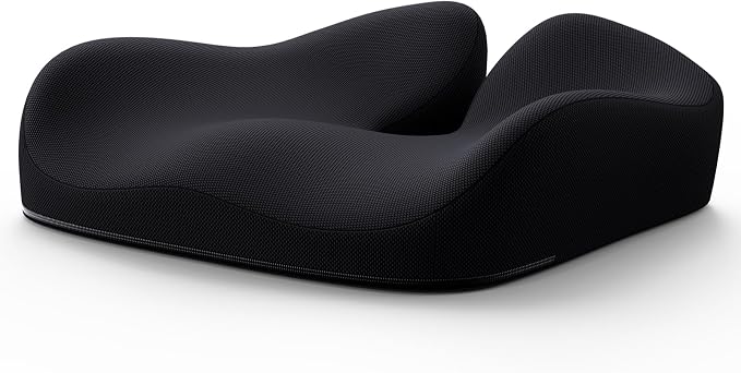 Benazcap Memory Foam Seat Cushion, Ergonomic Office Chair Cushion M | Memory foam cushion relieves pressure and supports tailbone comfort for office chairs, cars, wheelchairs and home use. by Benazcap
