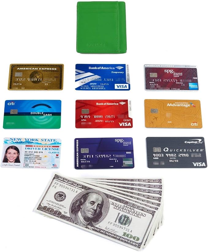 KALMORE Genuine Leather Front Pocket Slim Wallet Credit Card Holder with ID Window - Image 6