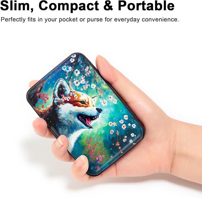 Credit Card Holder Small RFID Blocking Wallet Business Metal Slim Mini Aluminum Hard Case for Women Men - Image 3