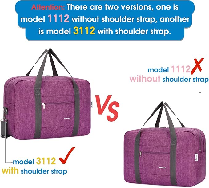 For Spirit Airlines Personal Item Bag Foldable Travel Duffel Bag Tote Carry on Luggage Duffle Overnight for Women and Men - Image 6